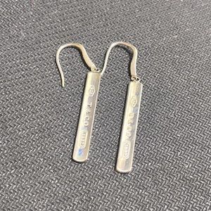 Tiffany & Co. 1837 Sterling Silver Bar Earrings